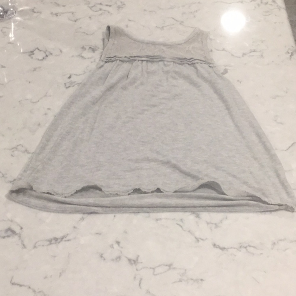 TUCKER & TATE Gray Lace Tank